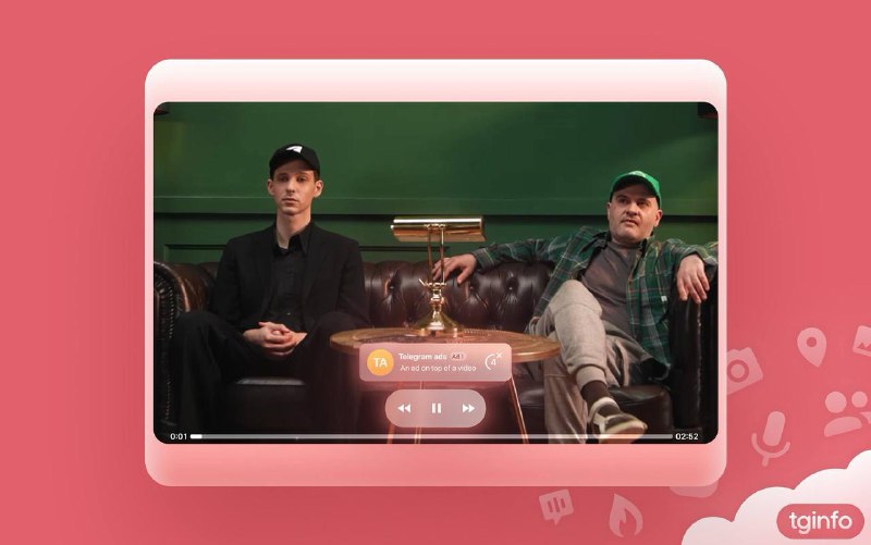 #互联网观察  #Telegram▎Telegram 将在视频中插入广告横幅，支持跳过Telegram 宣布推出一种全新的视频广告格式——视频下方广告横幅（Video Banner Ads），进一步拓展其平台的商业化路径